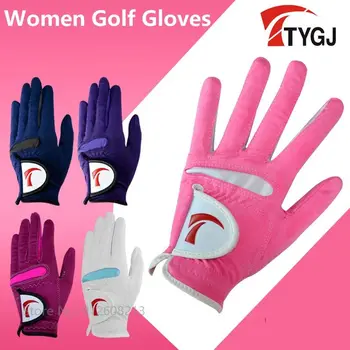 TTYGJ 1 Pár Női Lélegző Golf Kesztyű Bal, illetve Jobb Kézzel, Puha Golf Kesztyű, Rugalmas, csúszásmentes Sport Kesztyű Tenyér Védelem