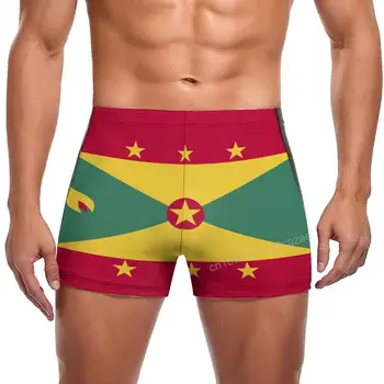 Úszónadrág Grenada Zászló Gyors Száraz Nadrág A Férfiak Úszni Beach Rövid Nyári Ajándék