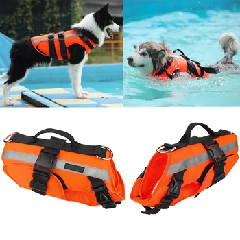 Kutya Mentőmellény Ripstop Biztonsági Kutya Úszás Mellény Superior Felhajtóerő Kutyák Kabát Mentő Kezelni, Mint Egy Kutya Életmentő Ruhák
