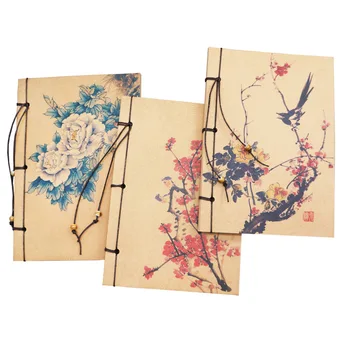 32K Kézzel készített Klasszikus Notebook Hagyományos Kínai Festészet Sorozat Vintage Szál Kötelező Papíráru