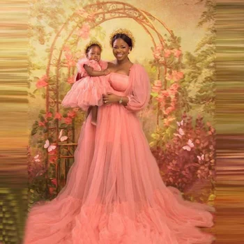 Lenyűgöző Egy Sort Kismama Ruha Tüll Szívem Többszintű Rakott Terhesség Ruha Nevelési Az Babyshower Photoshot Testreszabása