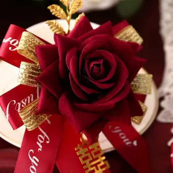 Kézzel Készített Elegáns, Dekoratív Koszorúslány Szülők Bankett Vőlegény Bross Esküvői Csokor A Menyasszony Bross Kínai Stílusú Csokor