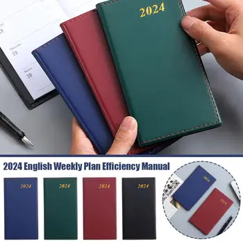 2024 Mini Hordozható Menetrend Könyv A6 Napló Heti Tervező Nap 365 Lista Office Notebook Suppli, Hogy Naptár, Jegyzettömb Iskola M7c9