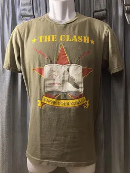 Clash t-shirt vintage Sex Pistols Fekete Zászló körbeverés Halott Kennedy Átkozott