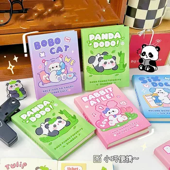 8 db/sok Aranyos Panda Macska, Nyúl Notebook Aranyos Kutya Hordozható Megjegyzés Könyv Napló Tervező Írószer-ajándék, Iskolai felszerelés